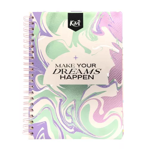 Cuaderno Argollado Profesional Cuadro Grande Kiut Make Your Dreams Happen 200 Hojas 1