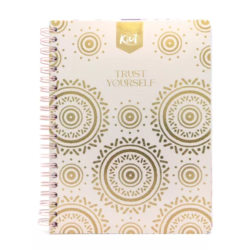 Cuaderno Argollado Profesional Cuadro Grande Kiut Trust Yourself 200 Hojas