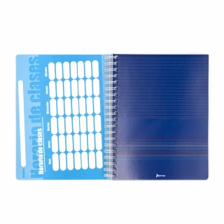 Cuaderno Argollado Profesional Cuadro Grande Norma Azul claro 200 Hojas