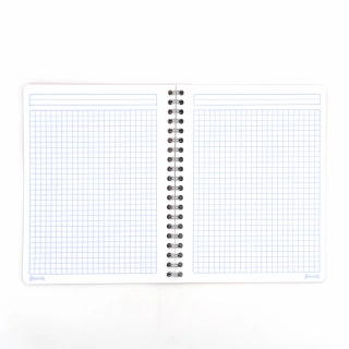 Cuaderno Argollado Profesional Cuadro Grande Polycover Norma Azul 200 Hojas