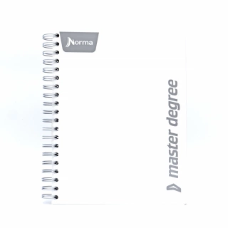 Cuaderno Argollado Profesional Cuadro Grande Polycover Norma Blanco 200 Hojas