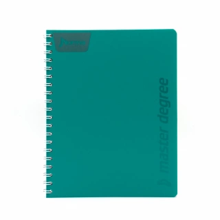 Cuaderno Argollado Profesional Cuadro Grande Polycover Norma Verde Pastel 100 Hojas