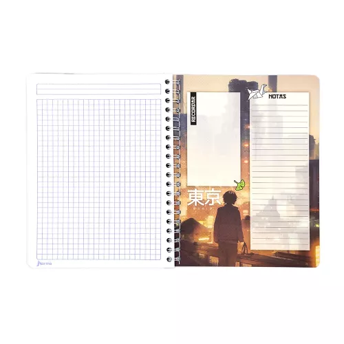 Cuaderno Argollado Profesional Cuadro Grande Xpresarte Tendencias Inquebrantable 90 Hojas