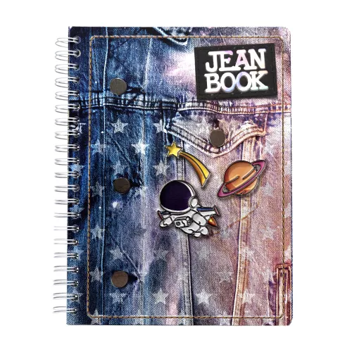 Cuaderno Argollado Profesional Mixto Jean Book Revolution Astronaut 200 Hojas