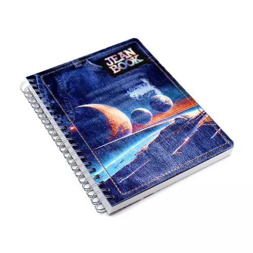 Cuaderno Argollado Profesional Mixto Jean Book Revolution Blue space 200 Hojas