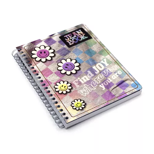 Cuaderno Argollado Profesional Mixto Jean Book Revolution Find joy 200 Hojas