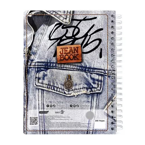 Cuaderno Argollado Profesional Mixto Jean Book Revolution Time to rest 200 Hojas