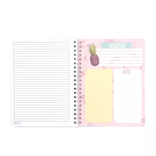 Cuaderno Argollado Profesional Raya Click Girls Pineapples 100 Hojas