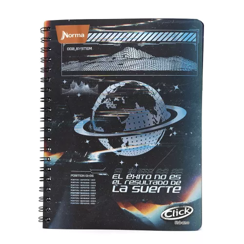 Cuaderno Argollado Profesional Raya Click Urbano El exito 100 Hojas