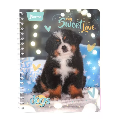 Cuaderno Argollado Profesional Raya Dogs My sweet love - Dogs 100 Hojas