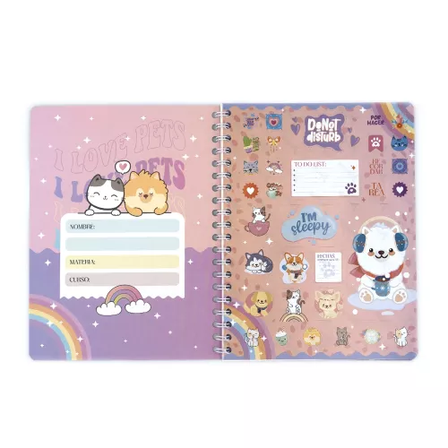 Cuaderno Argollado Profesional Raya Dogs The cutes thing -Dogs 100 Hojas
