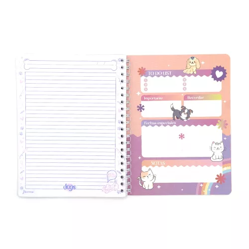 Cuaderno Argollado Profesional Raya Dogs The cutes thing -Dogs 100 Hojas