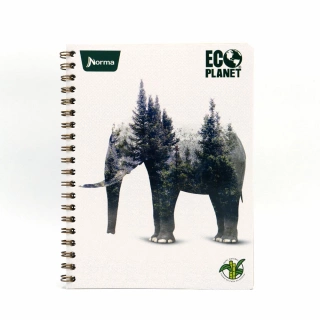 Cuaderno Argollado Profesional Raya Ecoplanet Norma Elefante 100 Hojas