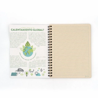 Cuaderno Argollado Profesional Raya Ecoplanet Norma Oso 100 Hojas