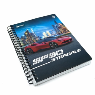 Cuaderno Argollado Profesional Raya Ferrari F3 200 Hojas