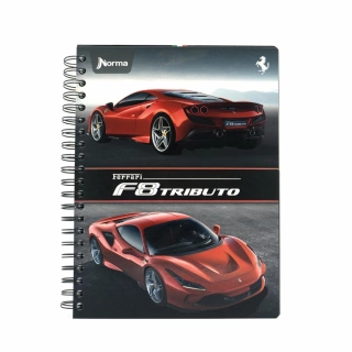 Cuaderno Argollado Profesional Raya Ferrari F5 200 Hojas