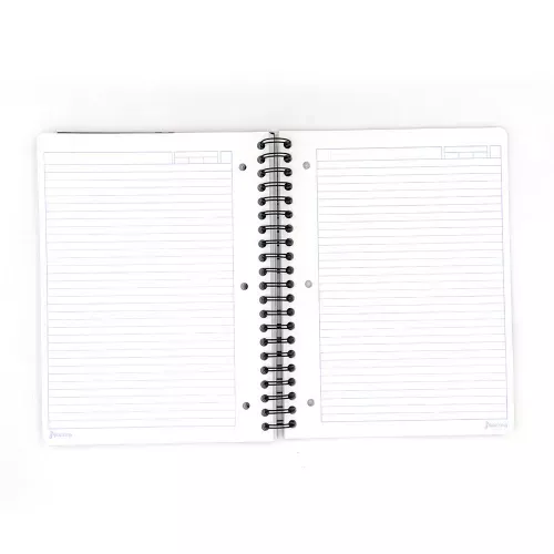 Cuaderno Argollado Profesional Raya Ferrari Metalizado Geometry 200 Hojas