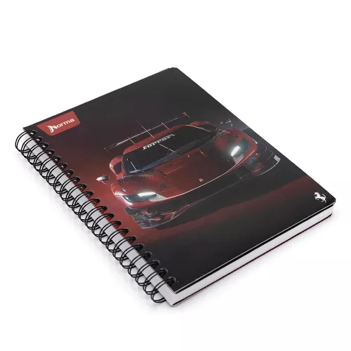 Cuaderno Argollado Profesional Raya Ferrari Metalizado Midnight 200 Hojas