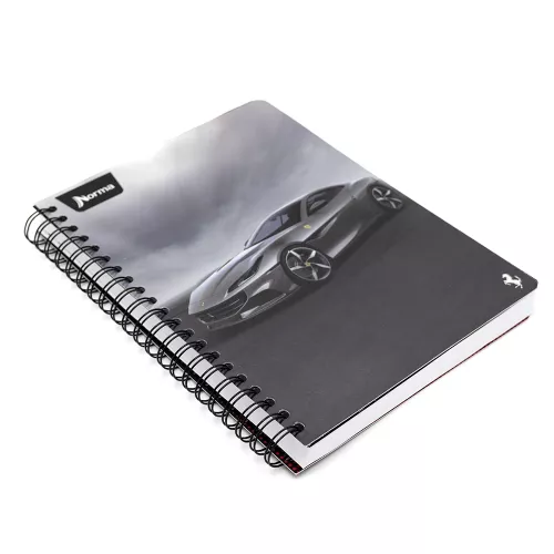 Cuaderno Argollado Profesional Raya Ferrari Metalizado Storm 200 Hojas