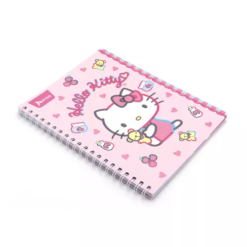 Cuaderno Argollado Profesional Raya Hello Kitty Candy and bear 100 Hojas