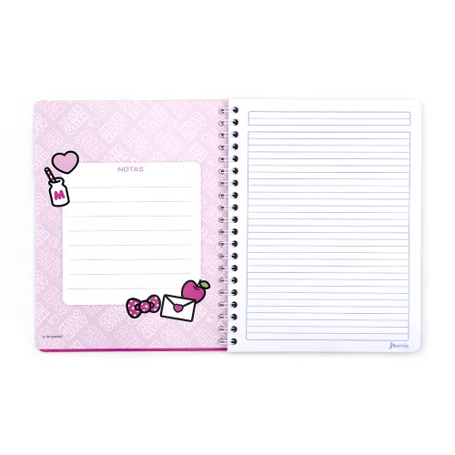 Cuaderno Argollado Profesional Raya Hello Kitty I wonder 100 Hojas