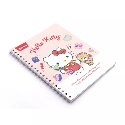 Cuaderno Argollado Profesional Raya Hello Kitty I wonder 100 Hojas