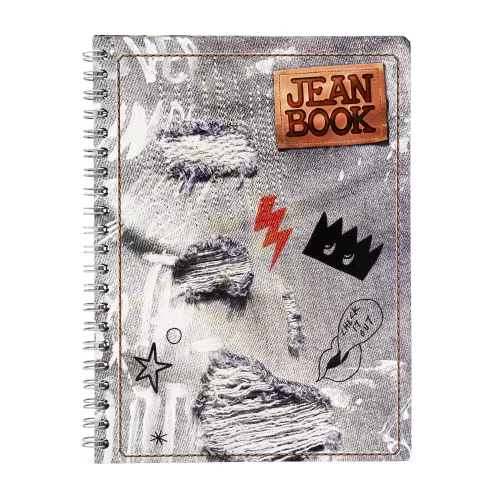 Cuaderno Argollado Profesional Raya Jean Book Revolution Punk is not dead 200 Hojas