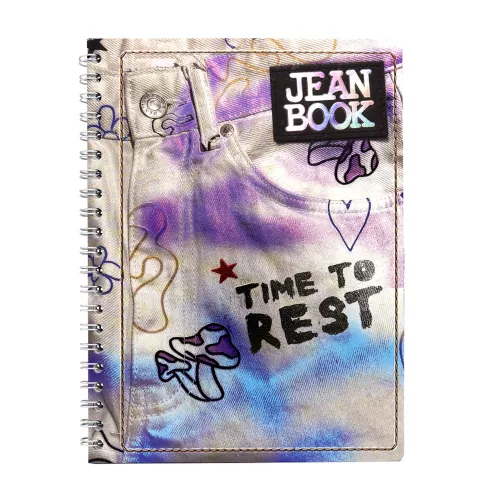 Cuaderno Argollado Profesional Raya Jean Book Revolution Time to rest 100 Hojas