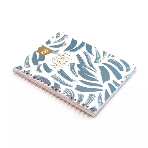 Cuaderno Argollado Profesional Raya Kiut Life is short enjoy it 100 Hojas