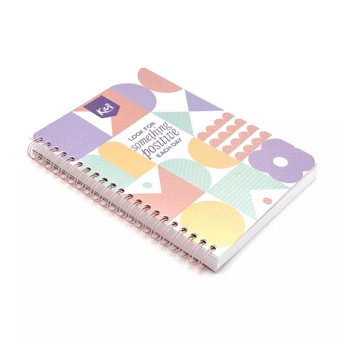 Cuaderno Argollado Profesional Raya Kiut Look For Something positive each day 200 Hojas
