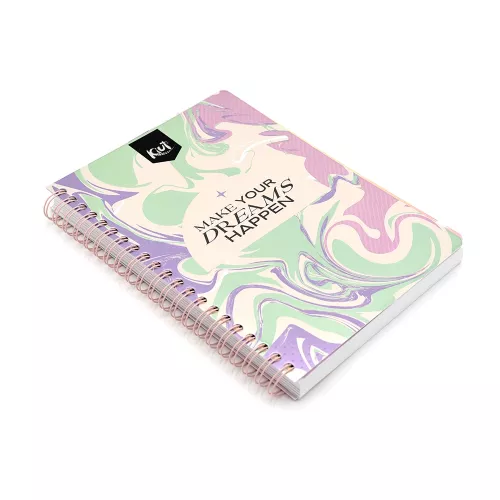 Cuaderno Argollado Profesional Raya Kiut Make Your Dreams Happen 200 Hojas 1