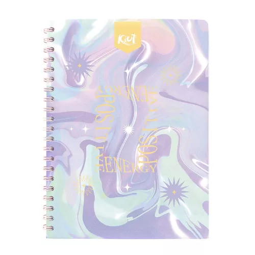 Cuaderno Argollado Profesional Raya Kiut Positive energy 100 Hojas