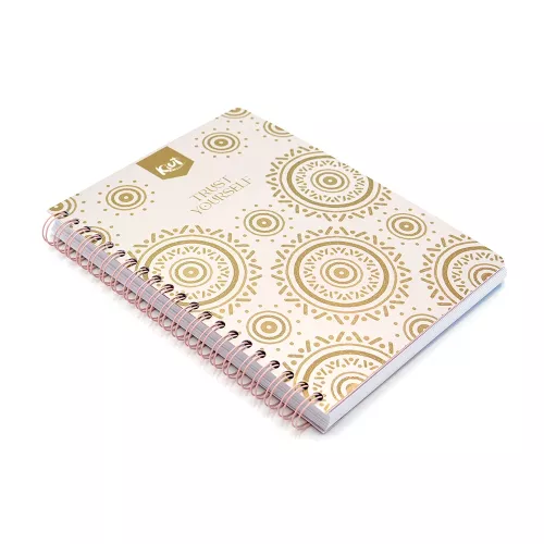 Cuaderno Argollado Profesional Raya Kiut Trust Yourself 200 Hojas