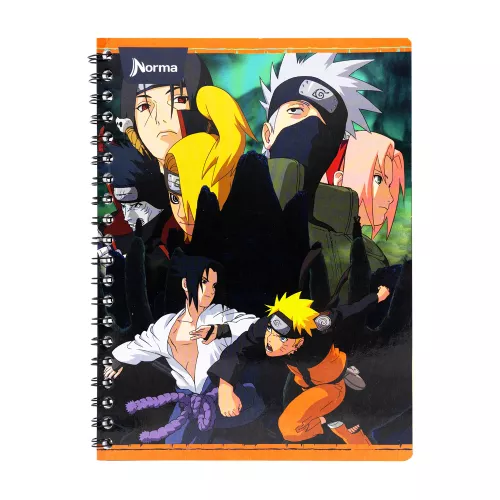 Cuaderno Argollado Profesional Raya Naruto Naruto Shippuden 100 Hojas