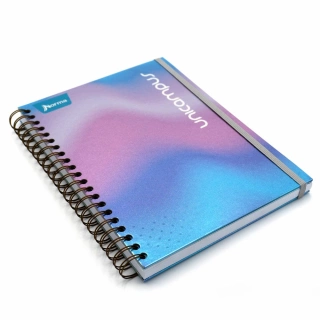 Cuaderno Argollado Profesional Raya Unicampus Norma Azul Claro 120 Hojas