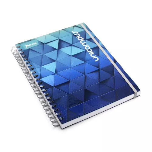 Cuaderno Argollado Profesional Raya Unicampus Norma Azul Oscuro 160 Hojas 1