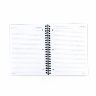 Cuaderno Argollado Profesional Raya Unicampus Norma Morado Holografico 160 Hojas 1