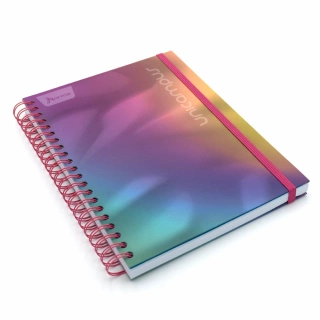 Cuaderno Argollado Profesional Raya Unicampus Norma Morado Soft touch 120 Hojas