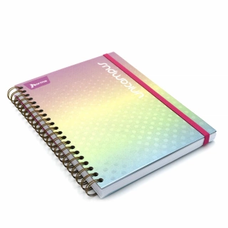 Cuaderno Argollado Profesional Raya Unicampus Norma Rosa Holografico 160 Hojas