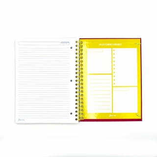 Cuaderno Argollado Profesional Raya Unicampus Norma Rosa Soft touch 160 Hojas