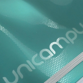Cuaderno Argollado Profesional Raya Unicampus Norma Verde Soft touch 120 Hojas