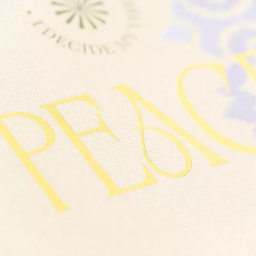 Cuaderno Argollado Tapa Dura A5 Cuadro Grande Kiut Peace 160 Hojas