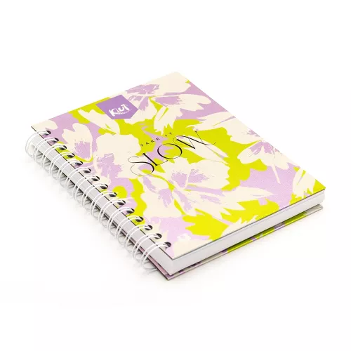 Cuaderno Argollado Tapa Dura A5 Raya Kiut Take it Slow 160 Hojas