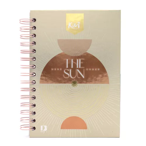 Cuaderno Argollado Tapa Dura Frances Raya Kiut Here the sun comes 160 Hojas