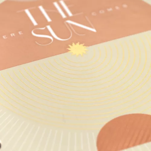 Cuaderno Argollado Tapa Dura Frances Raya Kiut Here the sun comes 160 Hojas