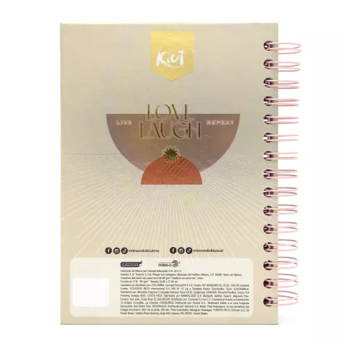Cuaderno Argollado Tapa Dura Frances Raya Kiut Here the sun comes 160 Hojas