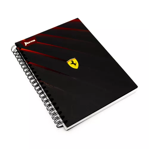 Cuaderno Argollado Tapa Dura Profesional Cuadro Grande Ferrari SF 160 Hojas