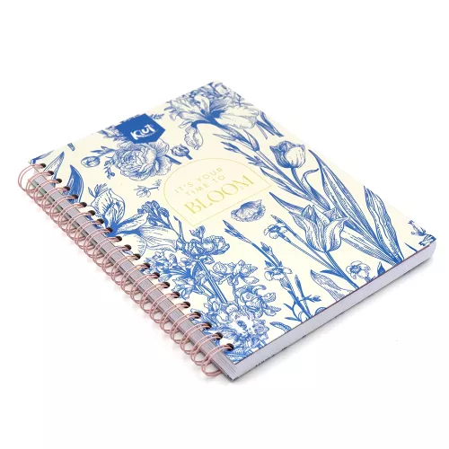 Cuaderno Argollado Tapa Dura Profesional Cuadro Grande Kiut It s your time to Bloom 160 Hojas