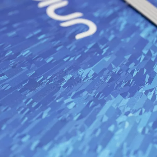 Cuaderno Argollado Tapa Dura Profesional Cuadro Grande Unicampus Metalizado The wave 160 Hojas