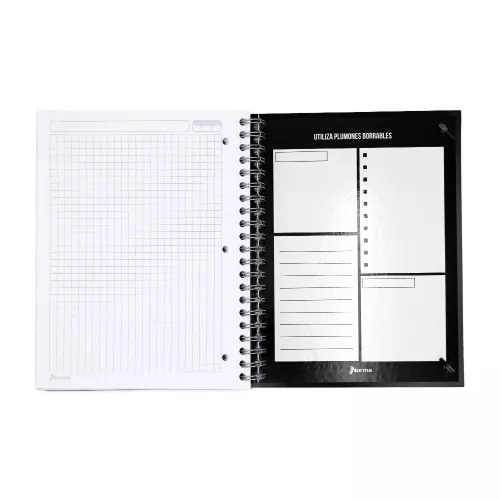 Cuaderno Argollado Tapa Dura Profesional Cuadro Grande Unicampus Mist 160 Hojas